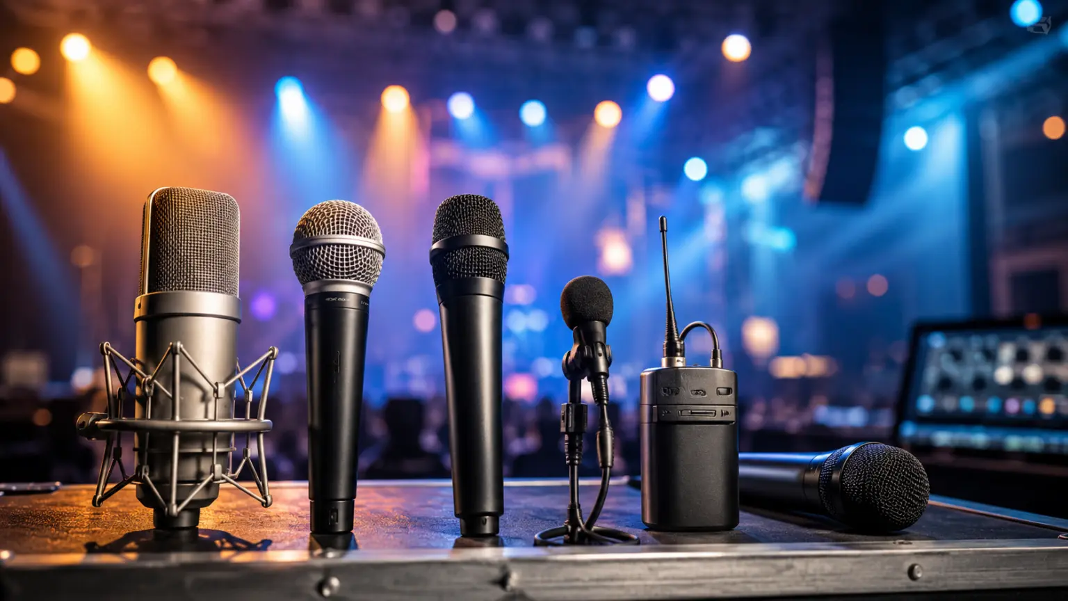 Microphone for live events and stage performances