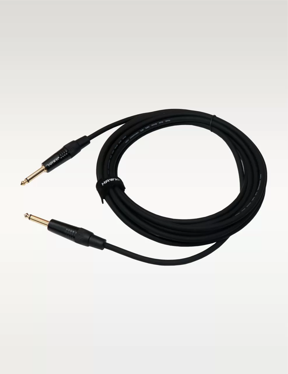 Hawk SMPG-010 Gold Series TS Male to TS Male Cable – 3 Meter BLACK