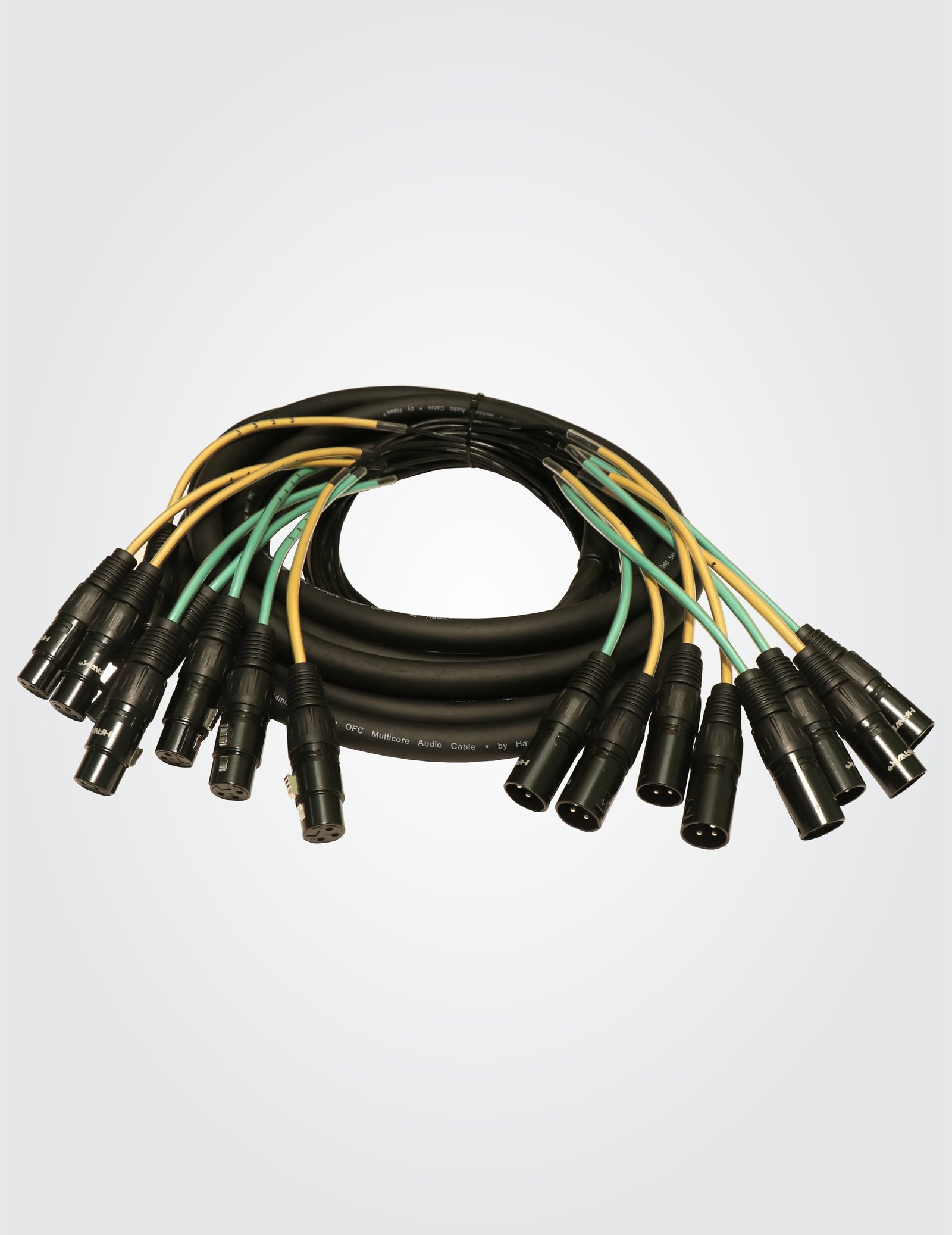 HawK HSX8LU05 8 Channel Balanced Snake with XLR Male to XLR Female, 5 Meters