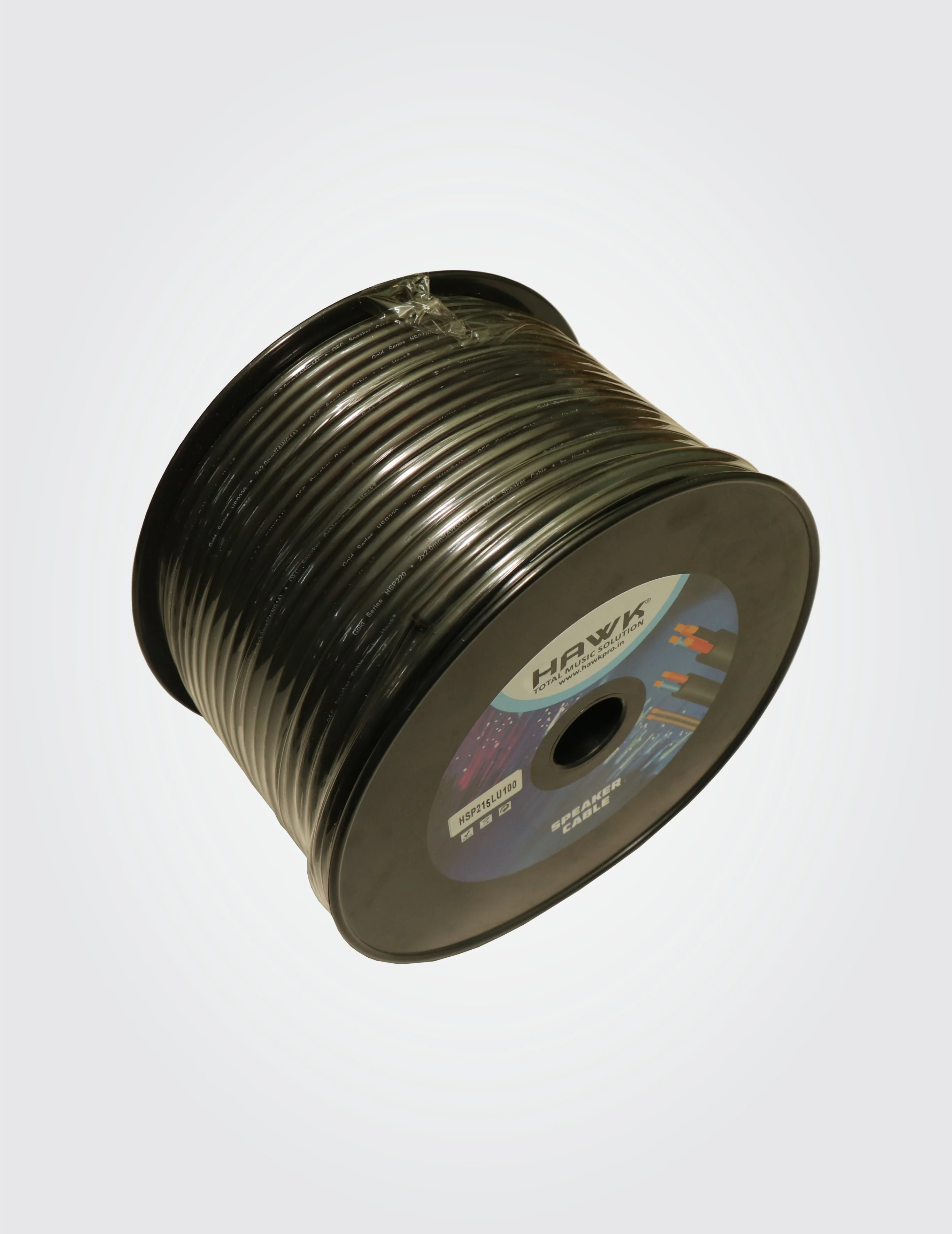 HAWK HSP215LU100 1.5 mm² 2-Core Speaker Cable Black 100M