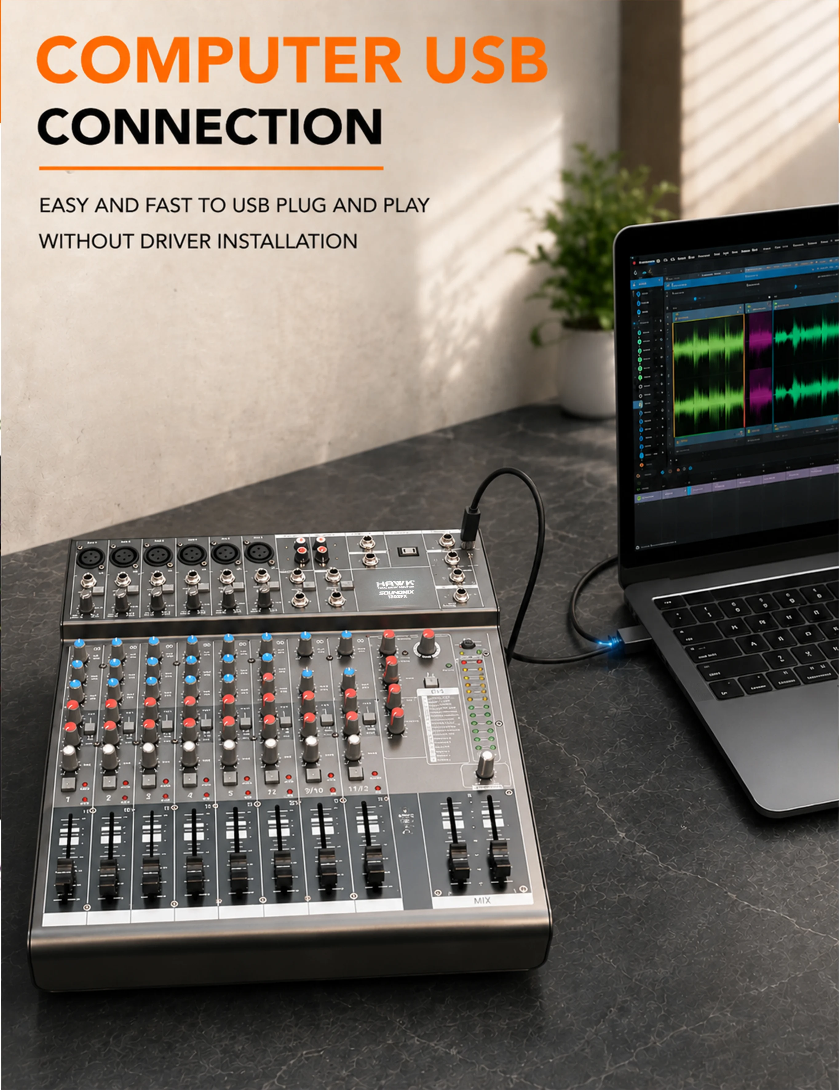HAWK SOUNDMIX 1202FX