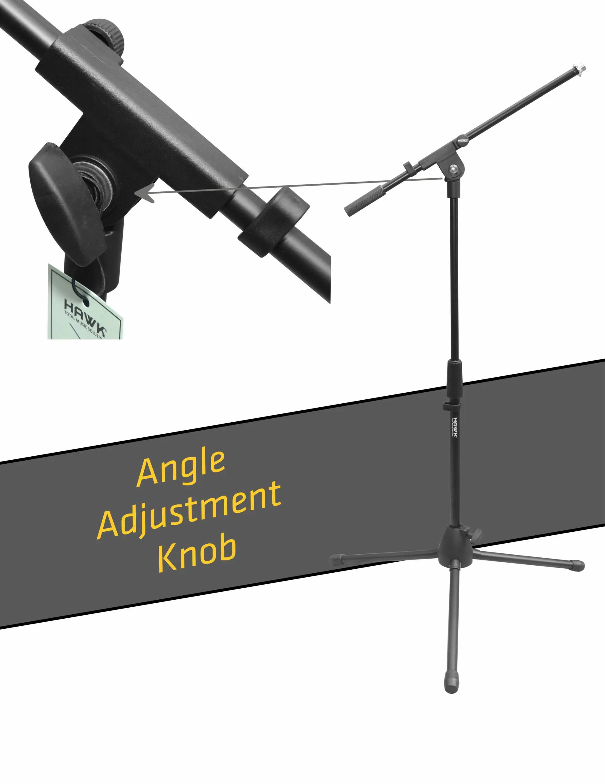 Hawk HMS 50 microphone stand for compatible audio equipment