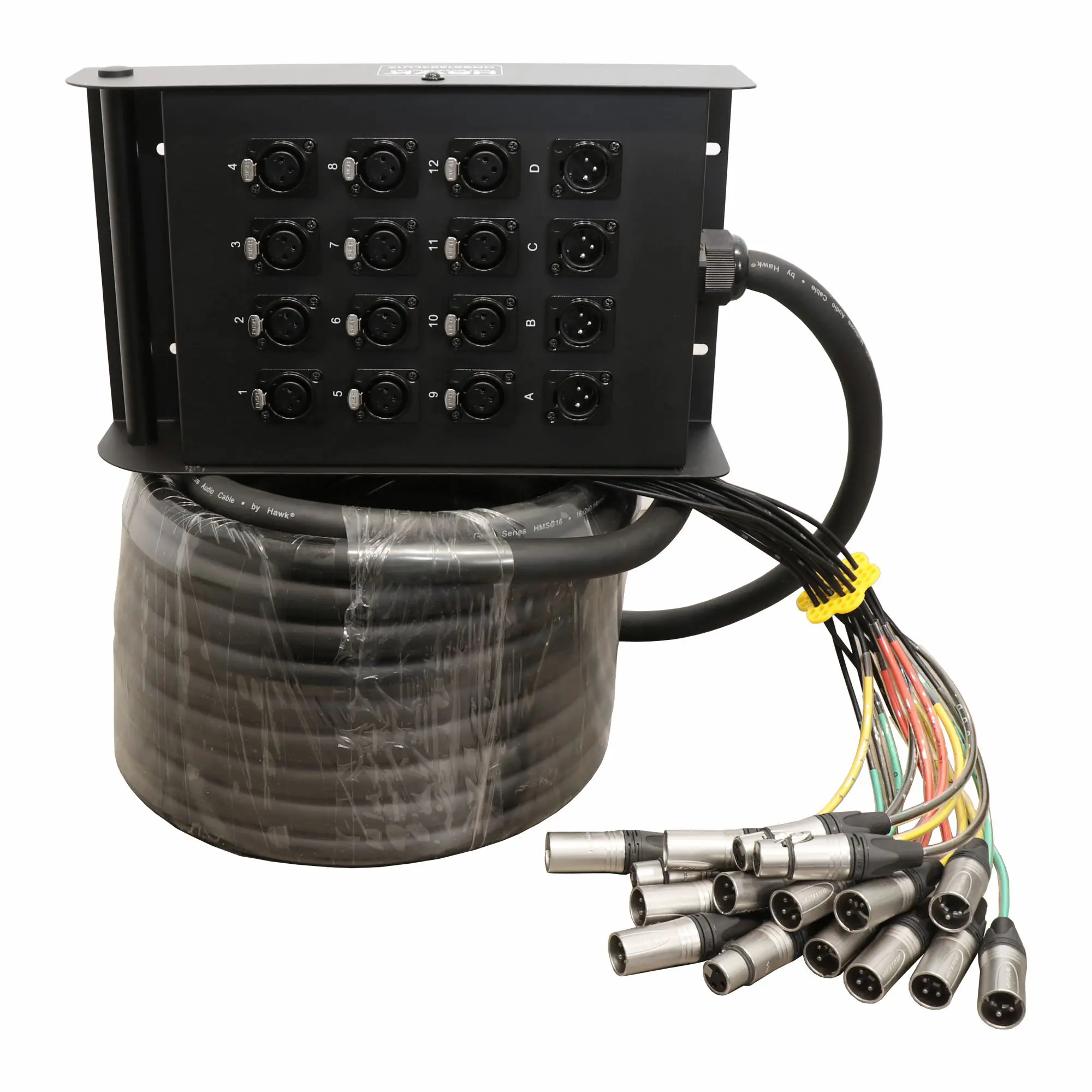 Hawk HNSS1204LU15 16 channel ready made snake cable with Neutrik connectors