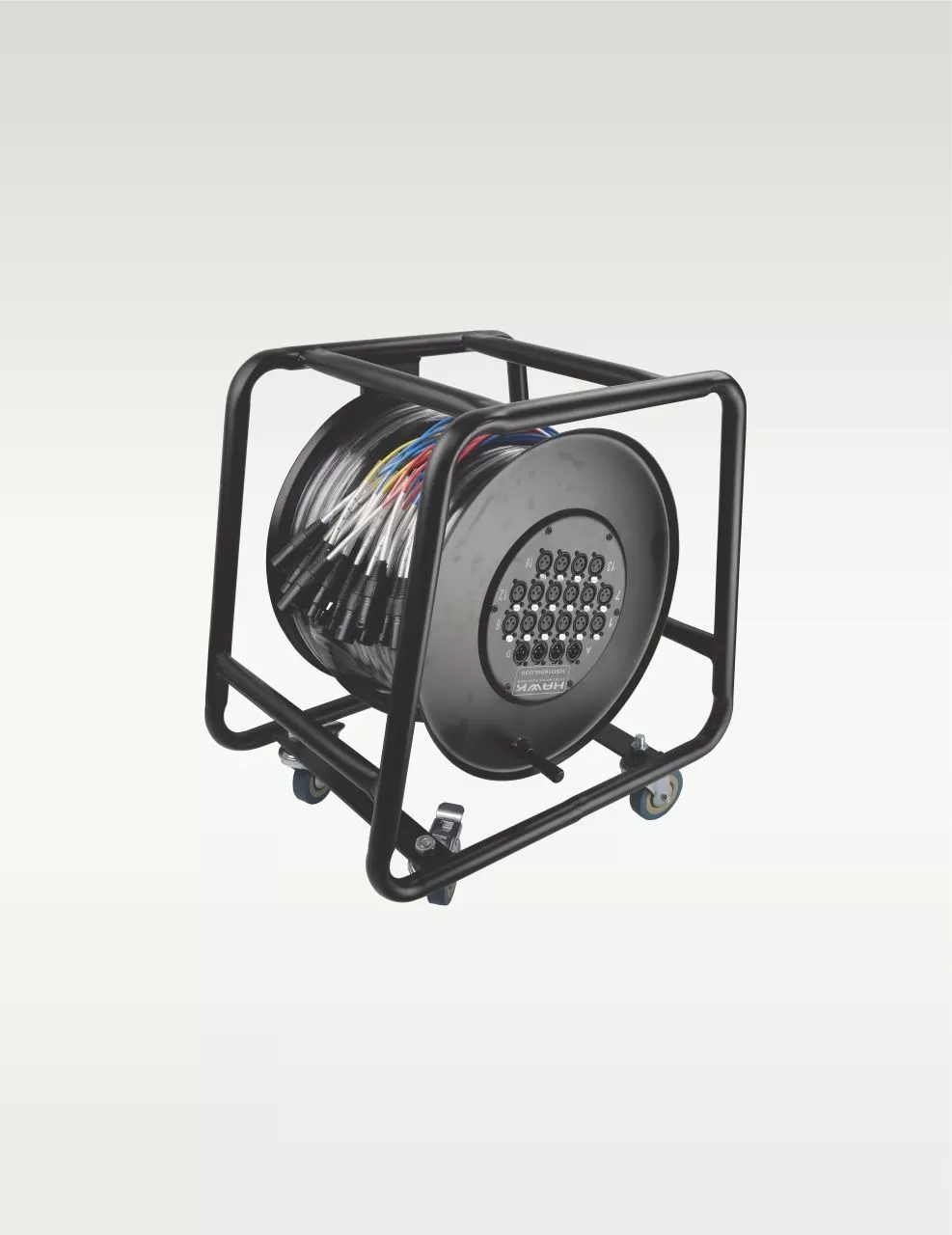 HSD1604LU30 20 Channel Snake Cable With Drum, 16 in and 4 out, 30 Meters, Balanced Cable