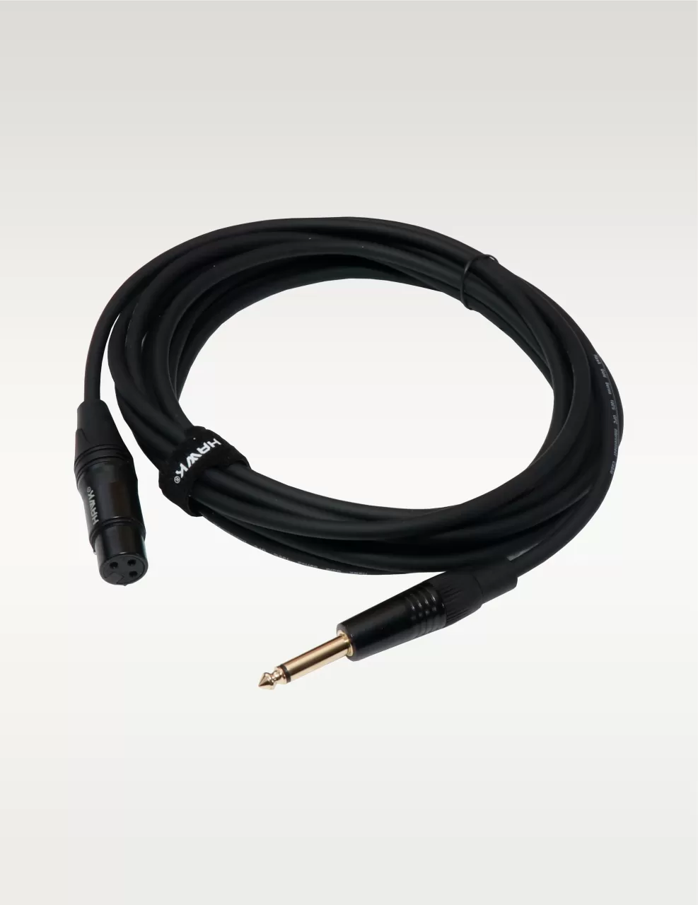 Hawk SXFP-010 Gold Series 6.3mm TS male to XLR female cable, 3 meter, black