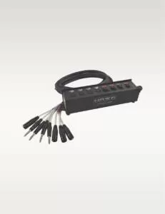 HSS44LU03 8 Channel 4 XLR Male and 4 1/4″ TRS Male Readymade Sanke Cable, 3 Meters, Balanced Cable