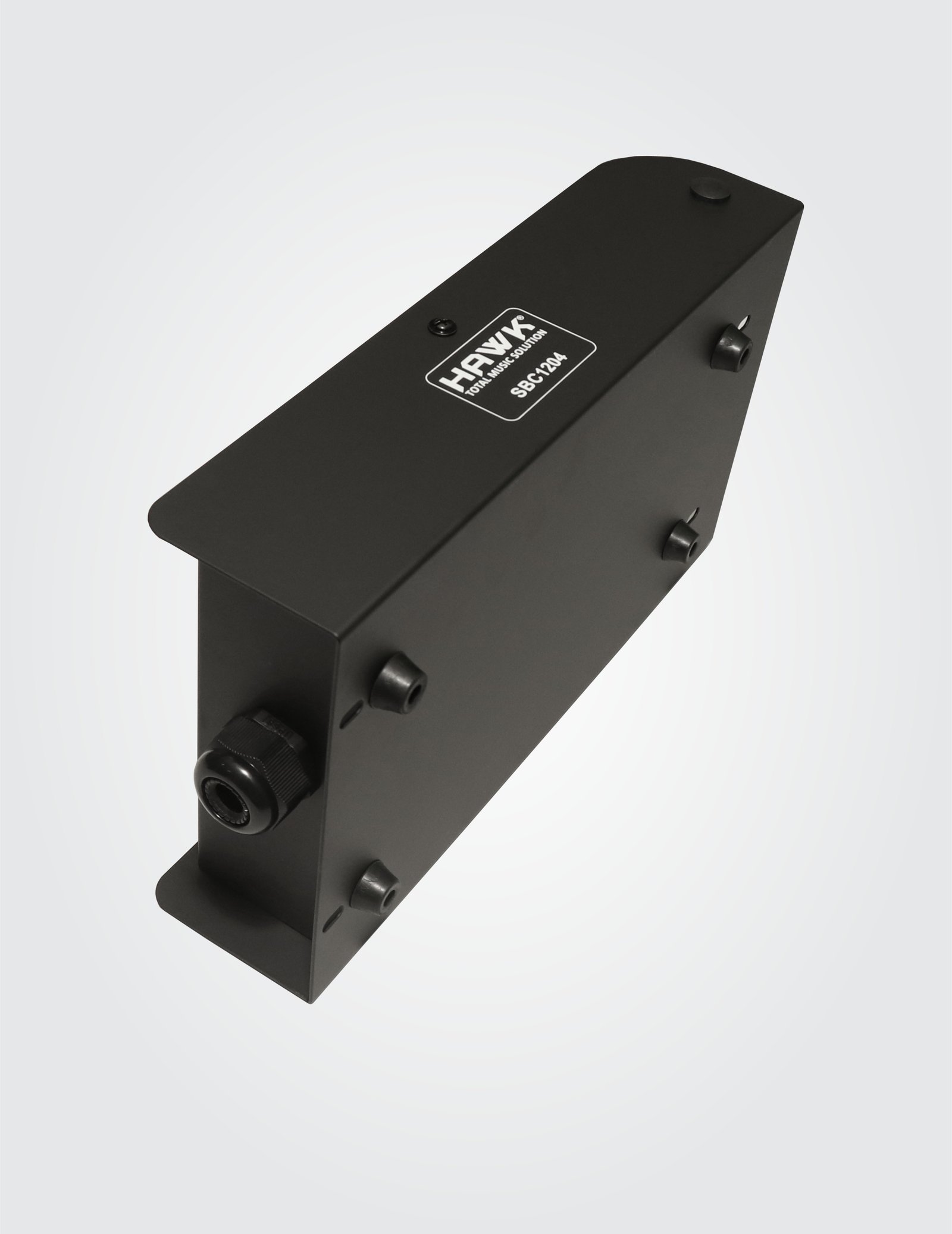 Hawk SBC1204 heavy duty stage box with 8 XLR inputs, 4 combo-jack inputs, and 4 XLR outputs
