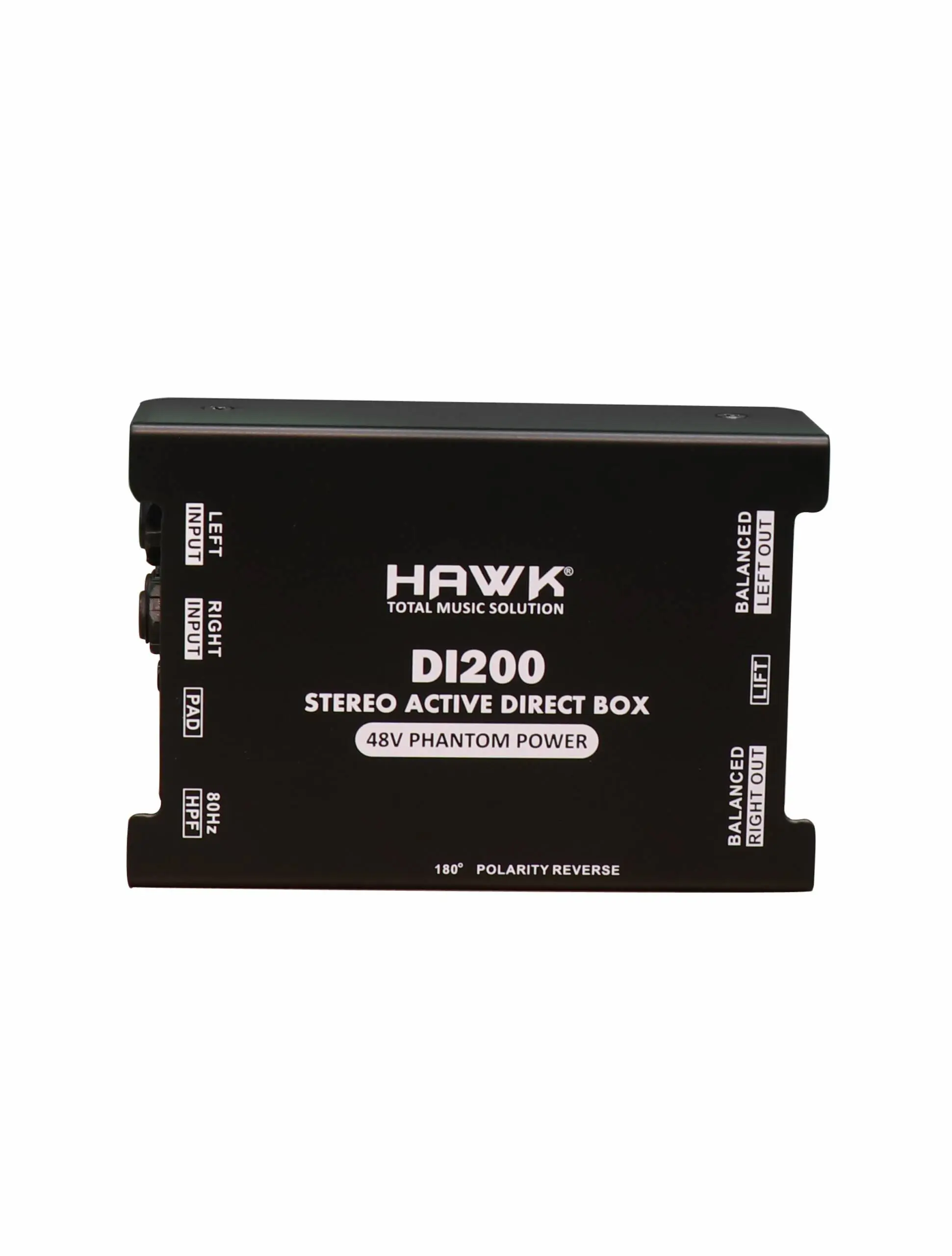 HAWK DI 200 Stereo Active Direct Box with Dual Inputs and Balanced XLR Outputs