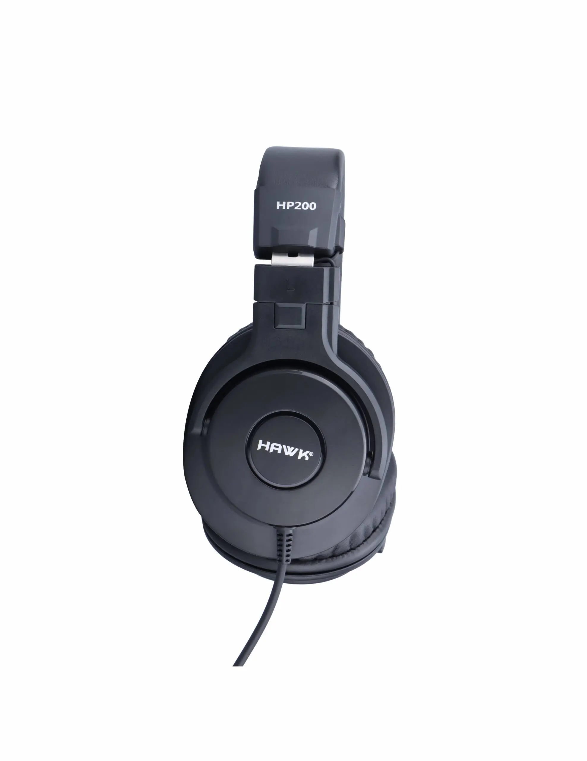 Hawk HP200 studio monitor headphones with 50 mm dynamic drivers and 3 metre cable