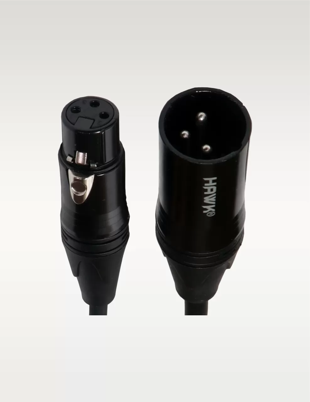 Hawk SXFG-033 Gold Series 10-meter balanced XLR male-to-female audio cable with cable tie