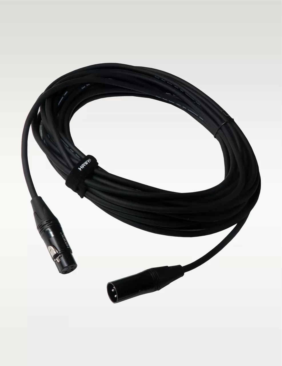 Hawk SXFG-033 Gold Series 10-meter balanced XLR male-to-female audio cable with cable tie