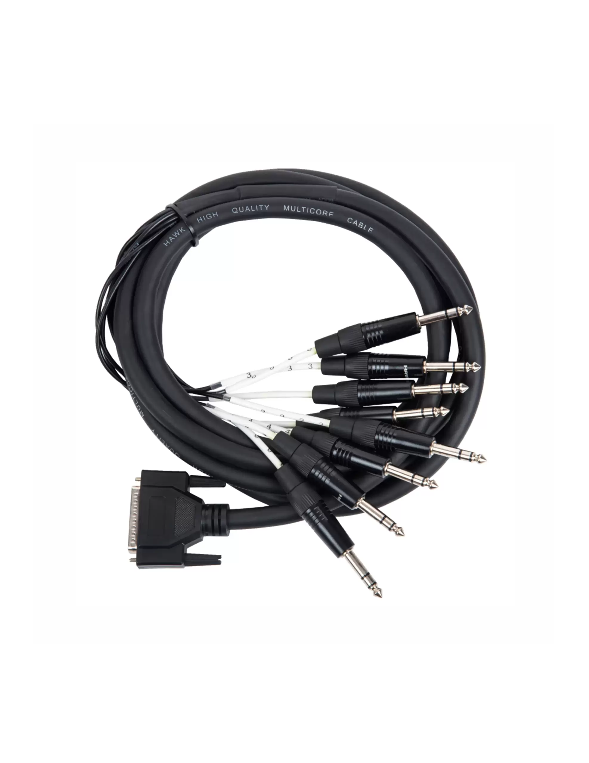HDTS803 DB25 to 8 Channel 6.35 MM TRS Cable