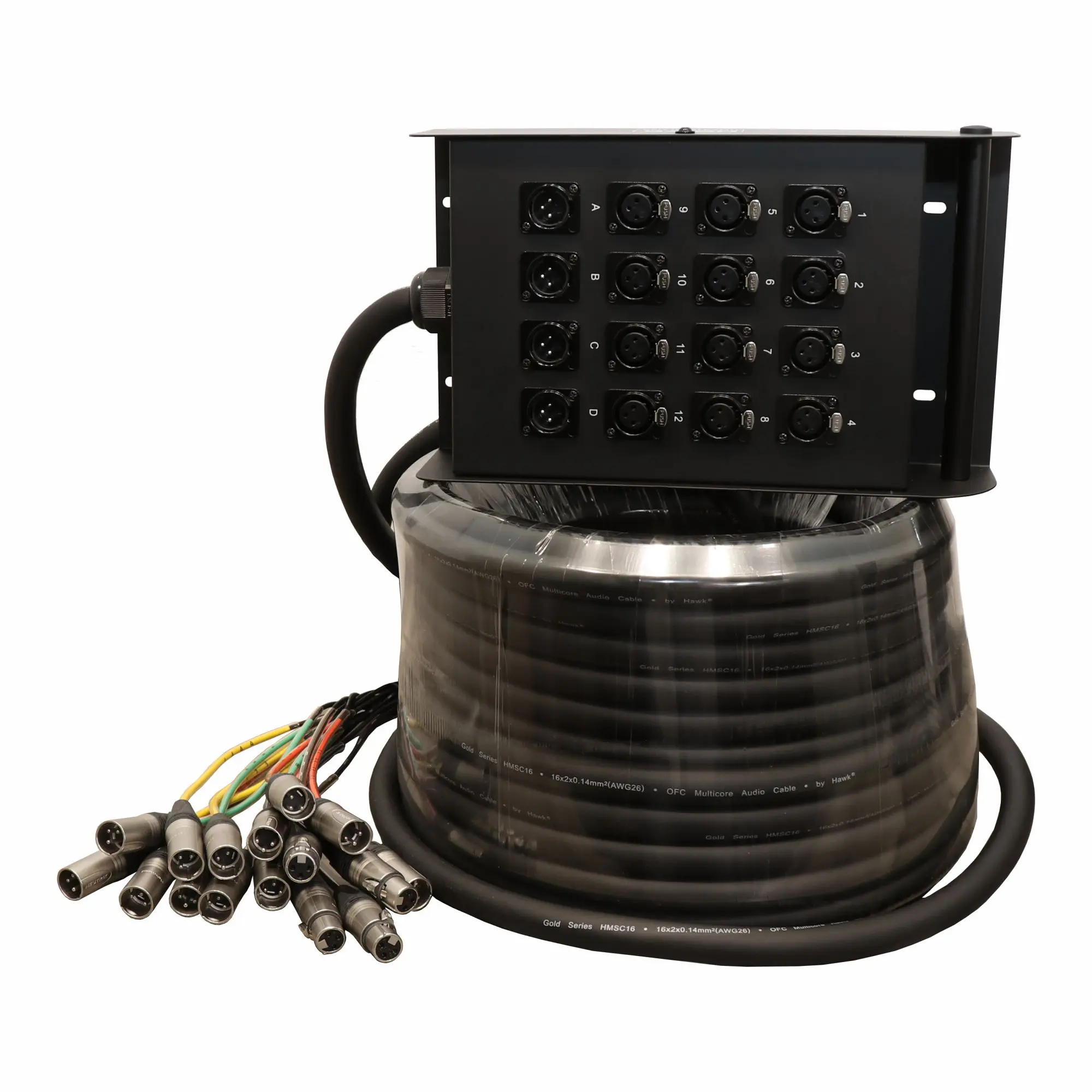 Hawk HNSS1204LU30 16 channel ready made snake cable with Neutrik connectors