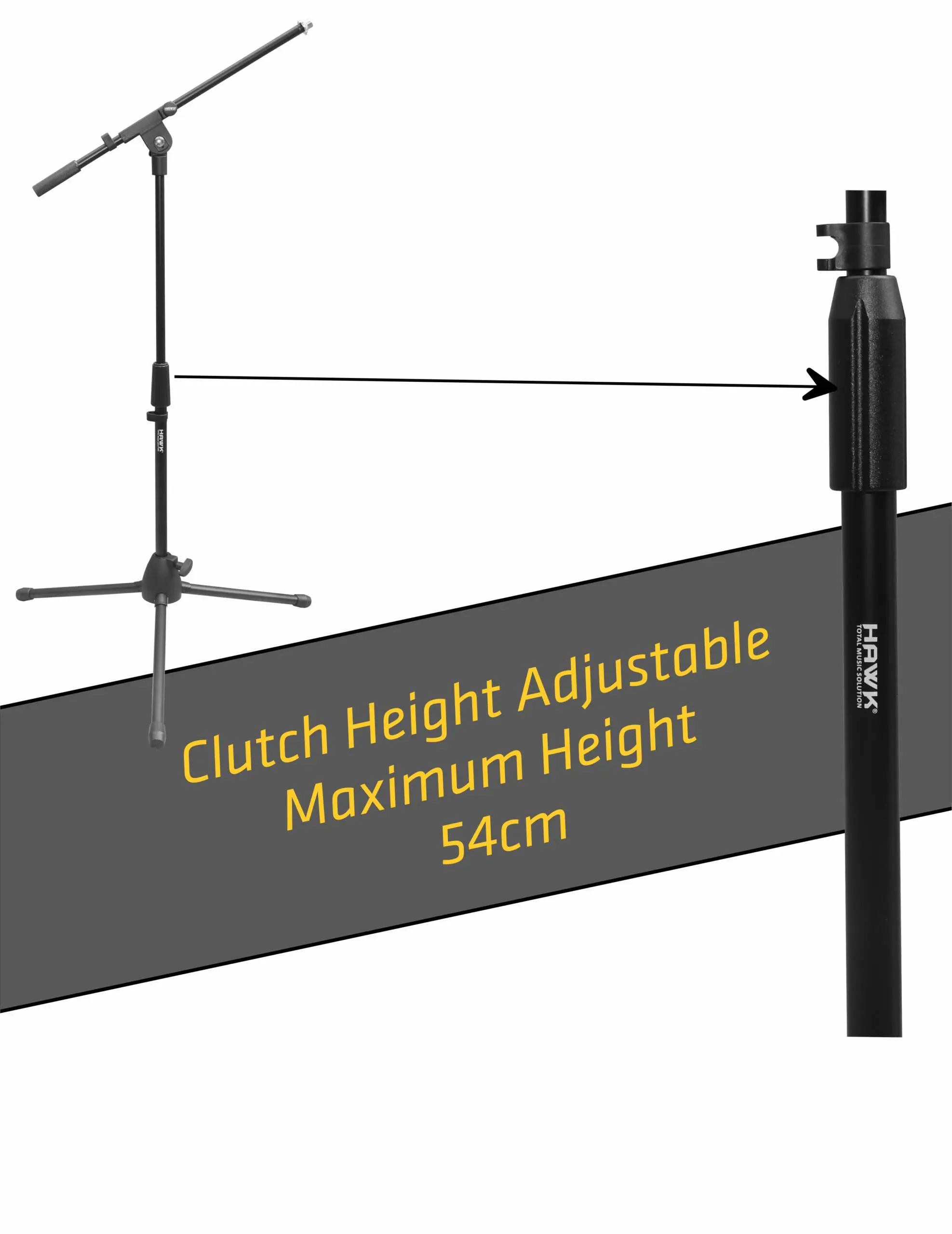 Hawk HMS 50 microphone stand for compatible audio equipment